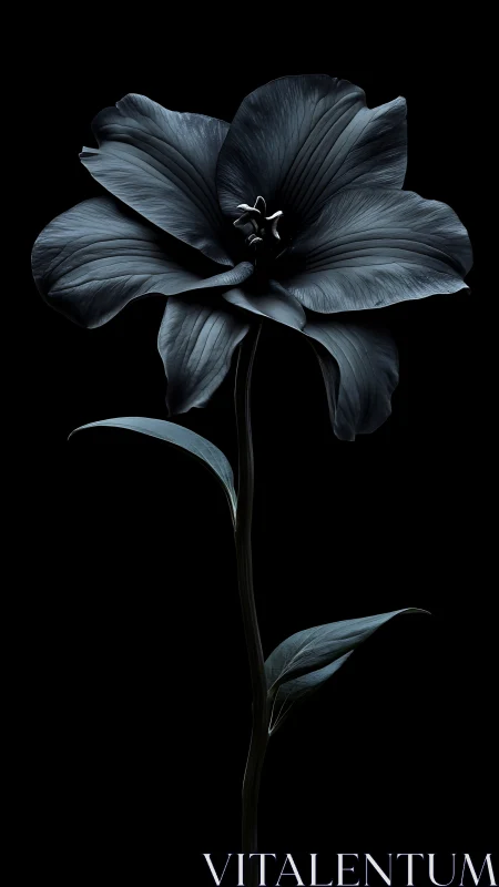 Dark Bloom: A Moody Floral Study Against Black