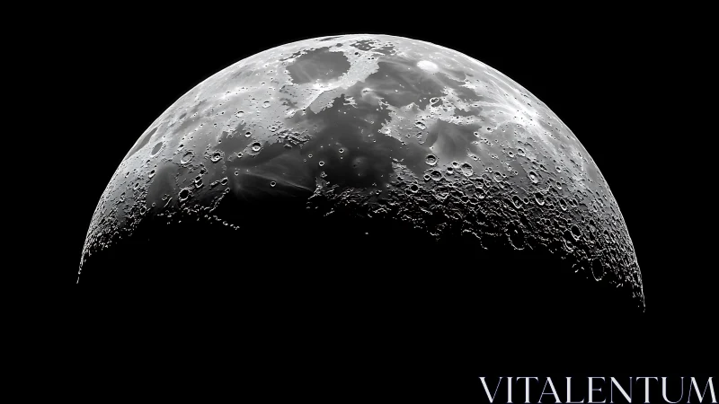 High contrast lunar terminator detail with illuminated craters