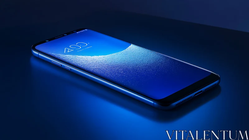 Edge-to-edge OLED smartphone with aquatic lock screen glow