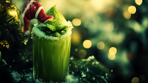 Grinch's Festive Brew Emerges From Winter's Enchanted Haze
