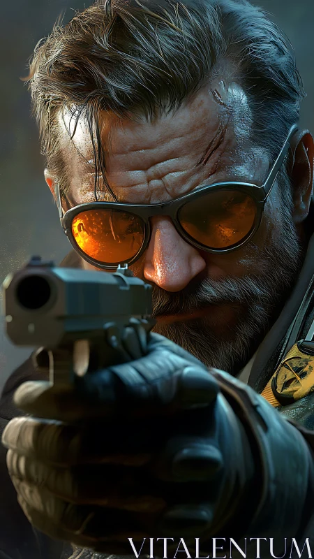 Seasoned agent takes careful aim behind amber glasses