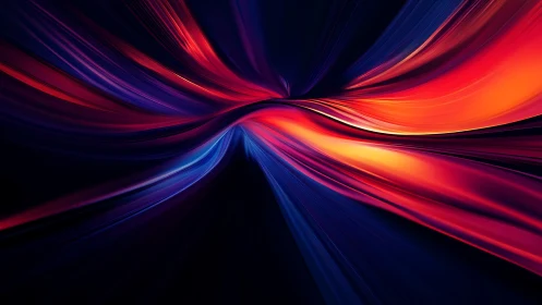 Velvet light currents swirling through a midnight horizon.