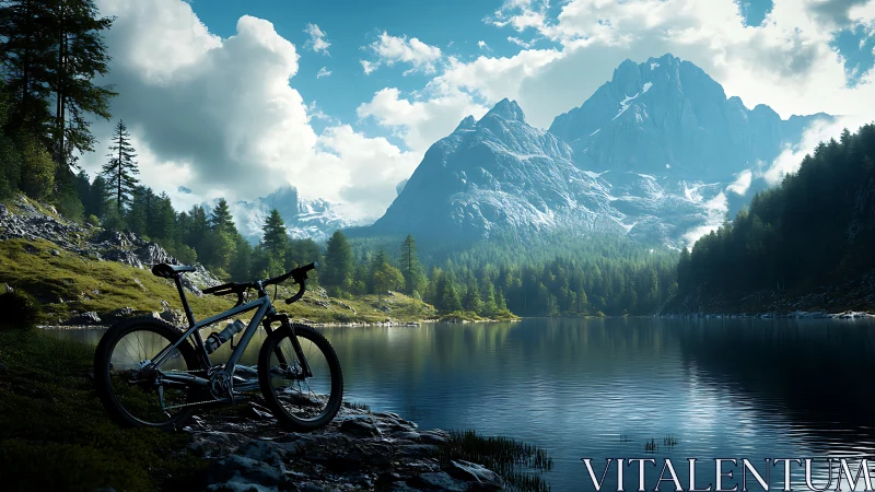 A Mountain Biker's Perfect Escape by an Alpine Lake