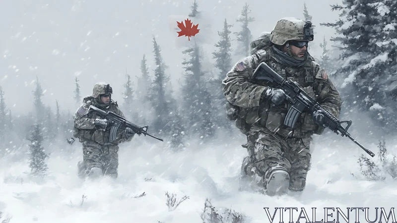 Soldiers in the Snowy Wild: A Winter Mission in the Mountains.