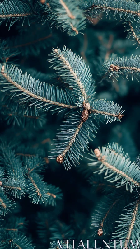 Blue spruce needles cradle quiet woodland winter secrets.