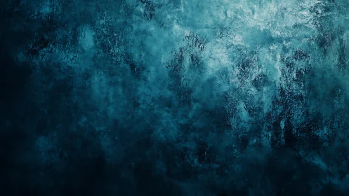 Textured cyan patina field with layered granular diffusion.