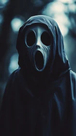 Midnight wraith leans forward, swallowing the forest hush