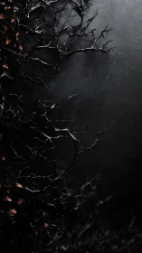 Nocturnal thorn canopy with high-contrast chiaroscuro framing.