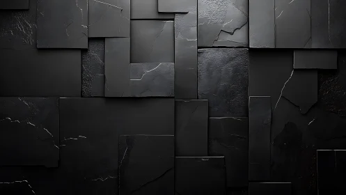 Soothing black tile wall with softly layered textures.