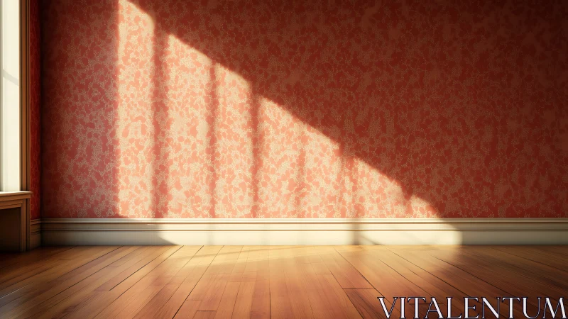 Soft morning light dances across patterned coral walls