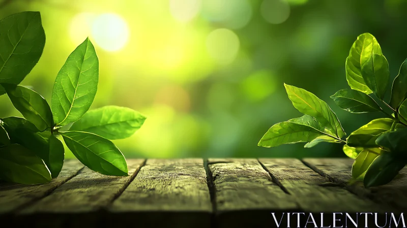 Macro botanical study over weathered timber surface.