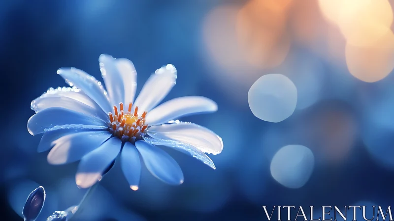 Delicate Daisy Dancing in Morning Light.