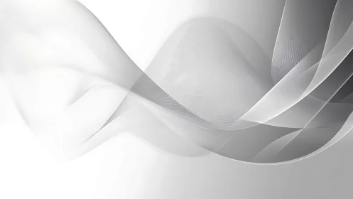 Soft gray ribbon waves drifting through quiet daylight.