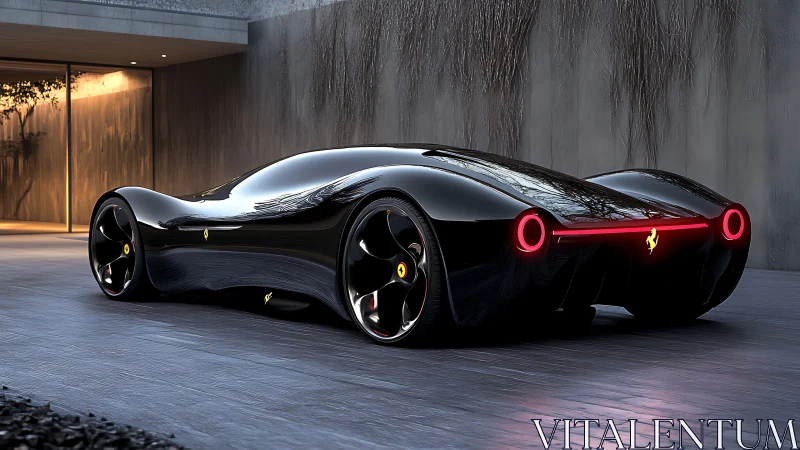 Futuristic hypercar render with fluid aerodynamics and gloss finish.