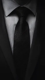 Monochrome Formality: The Art of Professional Precision.