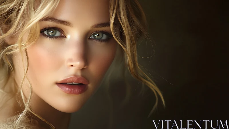 Soft light lingers on a gaze carved from liquid amber