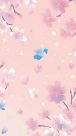 Blooming Garden Dreams in Soft Pink Palette.