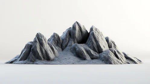 Gentle rocky mountain range inviting quiet imagination.