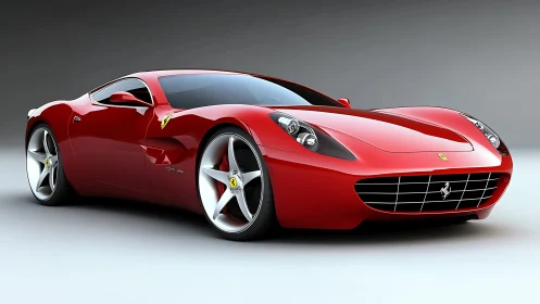 Scarlet highway predator poised in sculpted Italian armor.