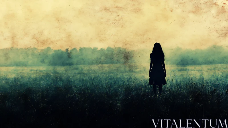 Soft morning solitude welcomes a quiet figure in mist