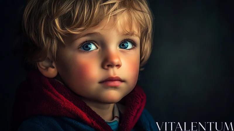 Ethereal Youth Portrait in Expressive 3D Rendering.