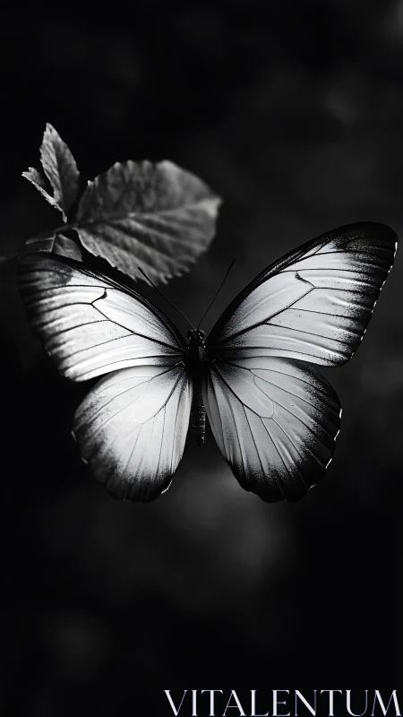 Monochrome wings quietly turn shadow into soft silver light