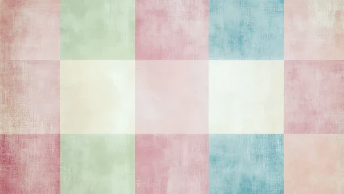 Soft pastel plaid grid forms textured abstract background