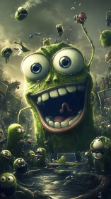 Joyfully chaotic slime monsters share a wild city adventure