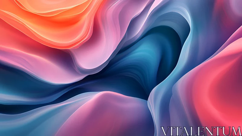 Soft tidal currents of color flowing through quiet space.