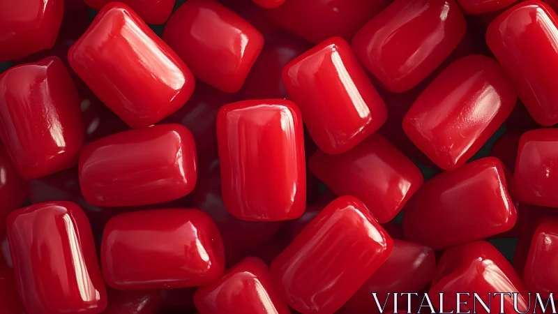 Vibrant Red Nail Polish Collection in Glossy Detail.