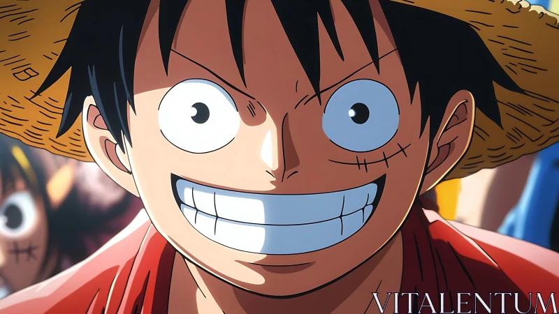 Sunlit straw-hat grin charging straight at adventure’s edge.