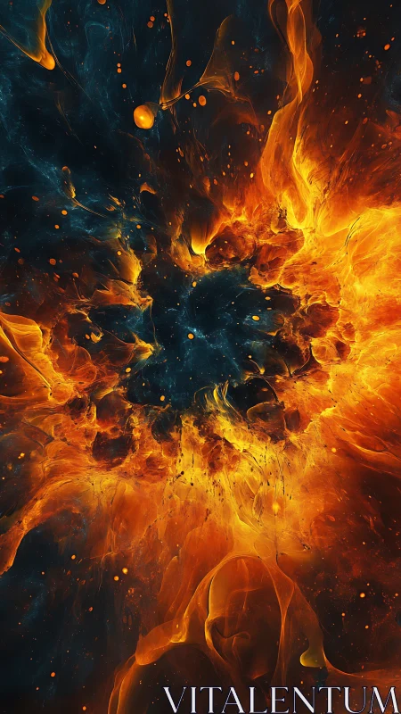 Inferno's Dance: Molten Chaos Erupts.