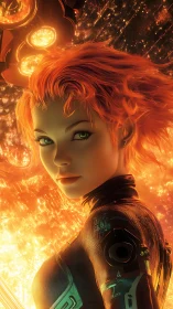 Cybernetic pilot against eruptive stellar plasma field.