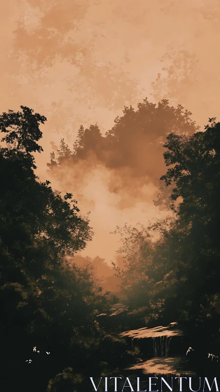 Golden Hour Sanctuary in the Forest.