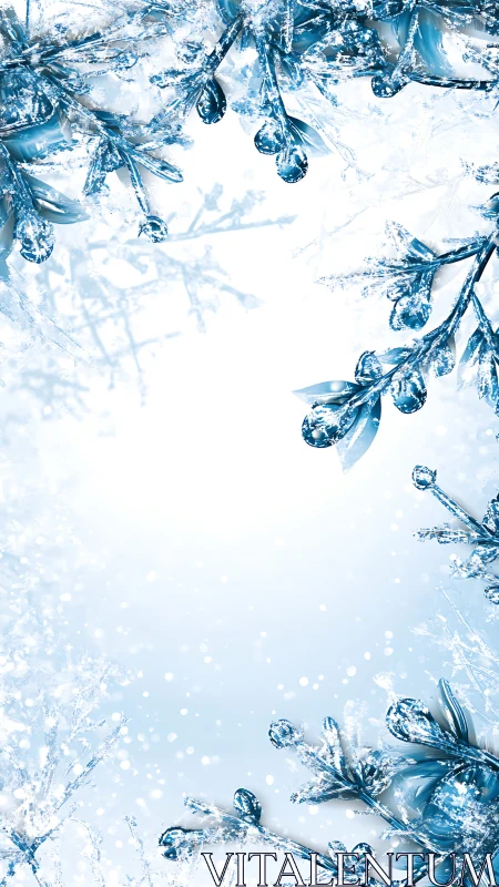 Frost kissed branches framing a drifting winter hush.