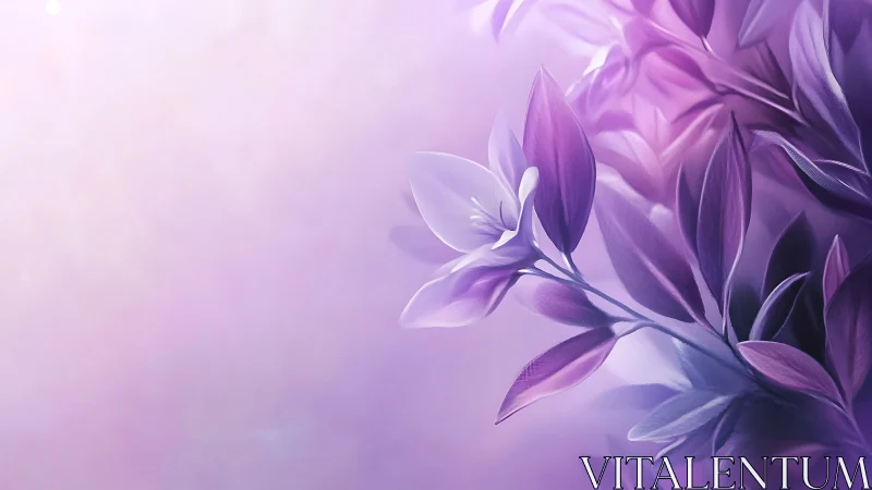 Lilac whispers drift softly through a dreamy violet hush