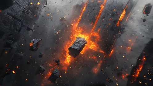 Meteoric Collisions Ignite Cosmic Fire Streams