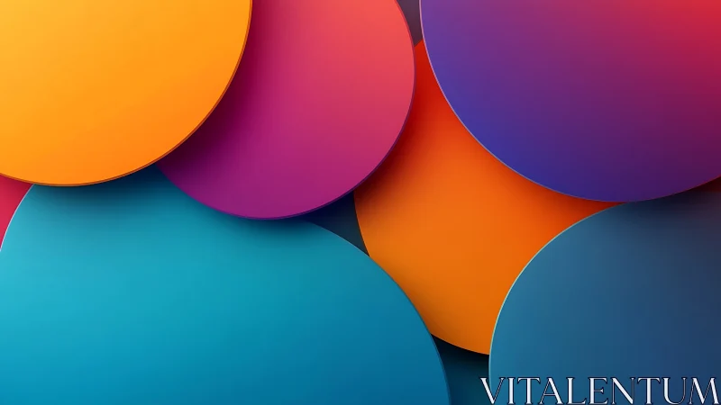 Layered gradient circles with vibrant overlapping color fields.