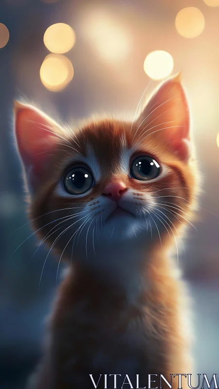 Luminous Whiskers: A Feline Dream in Warm Ethereal Light