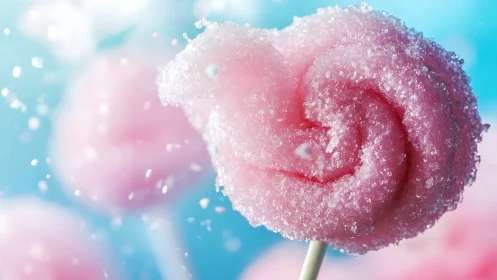 Frost-Kissed Rose in Winter Wonderland