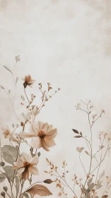 Delicate Dried Flowers in Soft Earth Tones