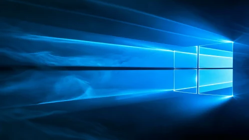 Luminescent pane matrix with volumetric blue light scattering.