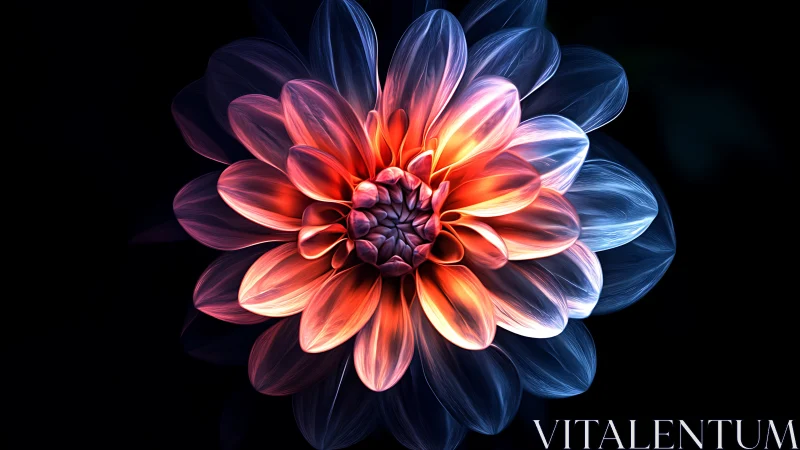 Neon Bloom Against the Dark.