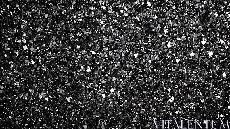 Dense black glitter surface with uniform reflective texture.