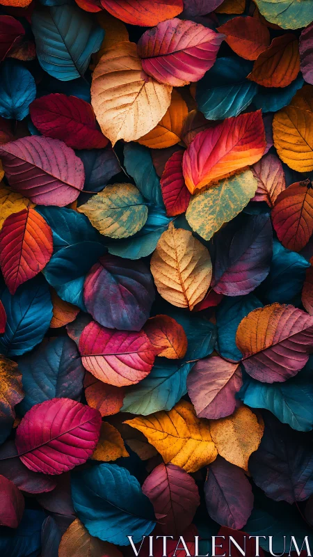 Color-drenched autumn leaves in a cozy scattered tapestry.