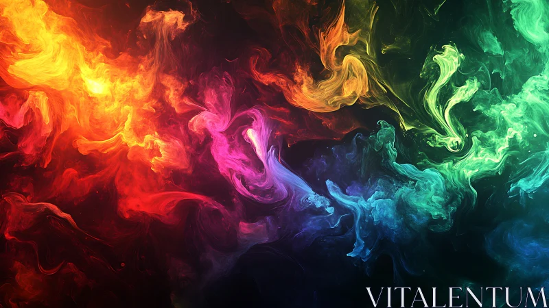 Multispectral fluid dynamics render displays swirling chromatic plumes