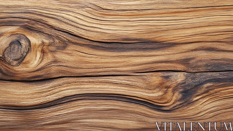 Natural wood grain close-up with swirling knots, rustic texture.