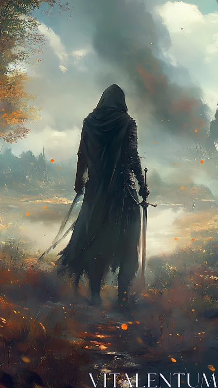 Wanderer of Ember Mists Guards the Silent Valley.