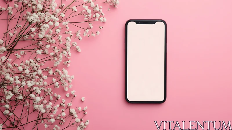 Blooms and Tech: A Gentle Meeting of Nature and Modern Life.