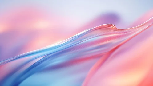 Abstract fluid gradient wave with soft pastel color fields.
